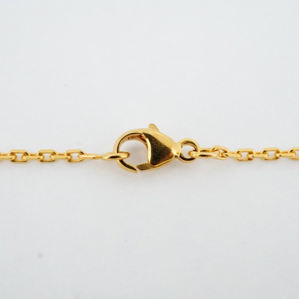 Hermes Necklace Pop Ash GP Plated Gold Green Ladies - Picture 3 of 6